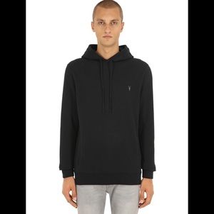 Allsaints Ramskull Logo Hoodie Black
